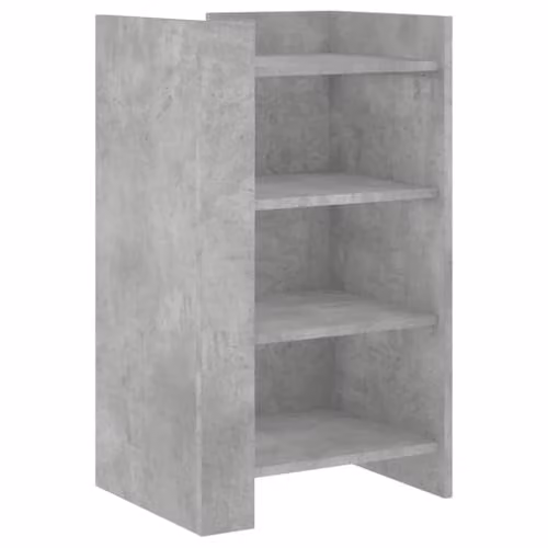 vidaXL Modern Sideboard in Matt Grey MDF, W/D/H: 45 x 35 x 75 cm