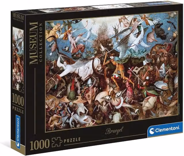 Clementoni Bruegel The Fall Of The Rebel Angels 1000 Piece Jigsaw Puzzle in Multicolour and Black