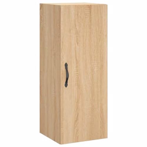 vidaXL Wall Mounted Cabinet in Sonoma Oak, W/D/H: 34.5 x 34 x 90 cm