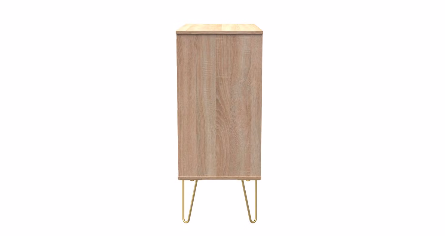 Ready Assembled 2 U Metro 4 Drawer Chest in Light Oak – 2