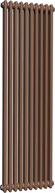 Lux Heat Vertical Coloured Column Radiator in Coffee Bean, H 150 cm x W 47 cm