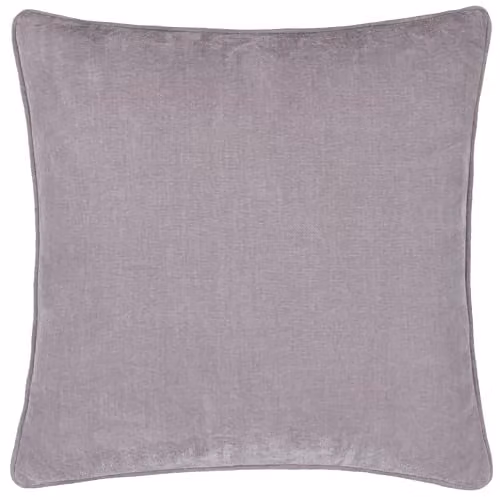 Riva Home Chenille Velvet Square Cushion in Pink Purple, W/D/H: 50 x 50 x 50 cm