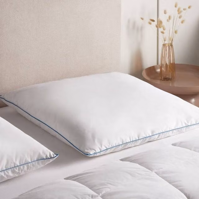 Wyld Haus White Duck Feather and Down Pillow, W/D/H: 80 x 80 x 8 cm – 1