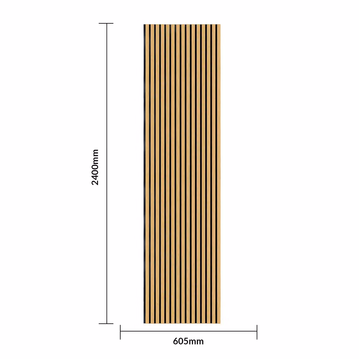 ENER-J Britwall Acoustic Wall Panel Pack of 2, Bright Yellow, H 240 cm x W 60.5 cm