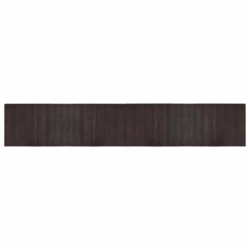 Berkfield Home Rectangular Bamboo Rug in Dark Brown, W: 70 cm, L: 400 cm – 1