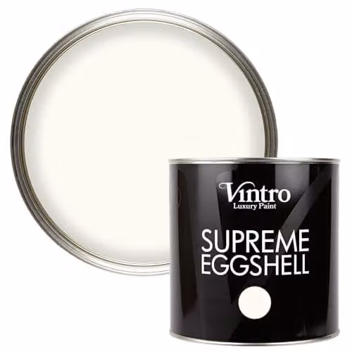 Vintro Warm White Nymph Eggshell Paint for Walls, Wood and Trim, 2.5 Litres