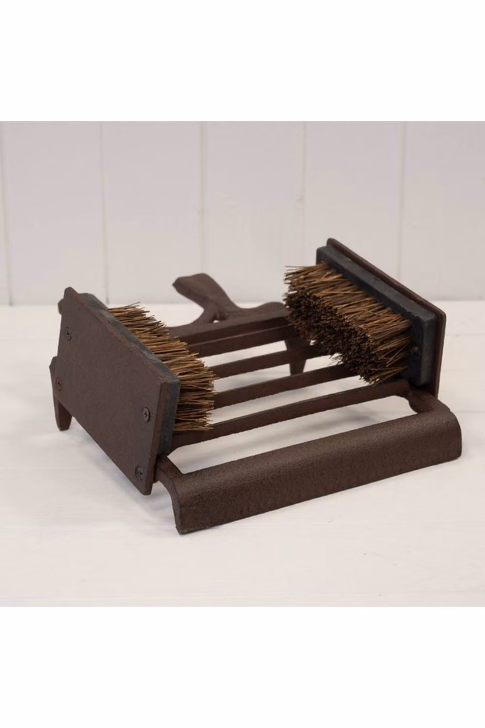 KDMD Rustic Brown Metal Tabletop Shoe Care Unit – 2