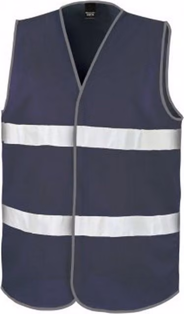 Result Core Enhanced Unisex Polyester Vest in Blue and Grey, Size: XS
