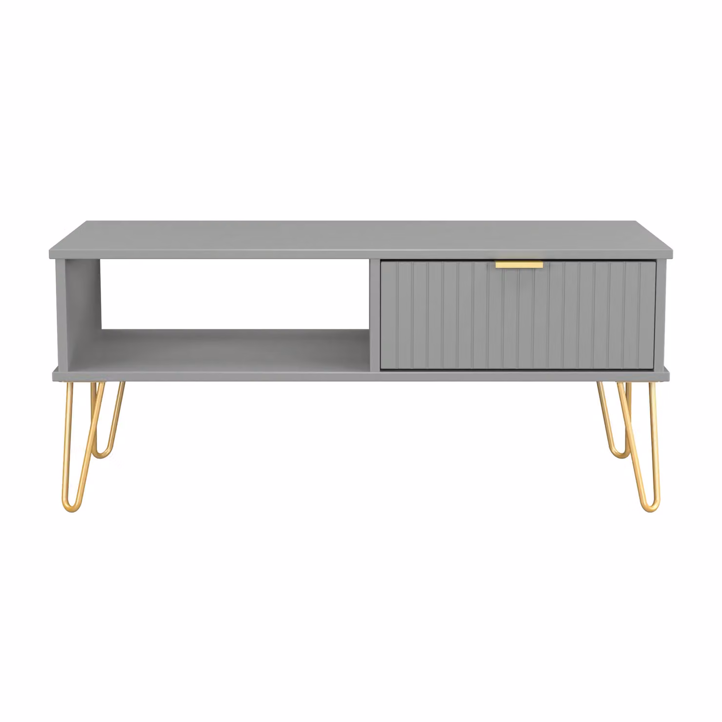 2 U Bexley 1 Drawer Coffee Table in Dark Grey and Gold – 2
