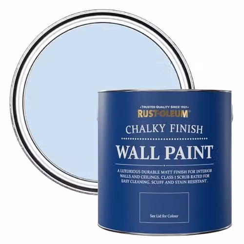 Rust-Oleum Blue Matt Chalk Wall Paint, 2.5L – 1
