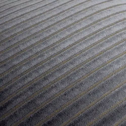 Paoletti Savoy Stripe Velvet Cushion in Grey, W/D/H: 50 x 50 x 50 cm – 3