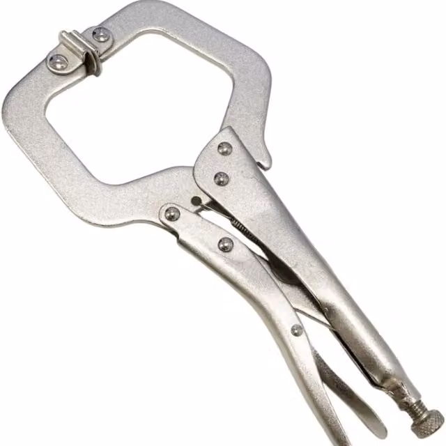 Garden Mile Silver Steel C Clamp with Swivel Pads