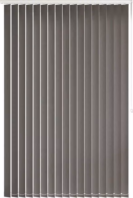 Terrys Nomad Made to Measure Blackout Vertical Blind in Black or Grey Polyester
