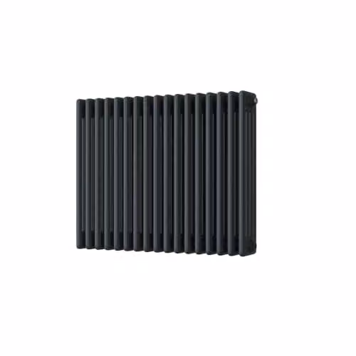 UK Radiators Alpha 4 Column Horizontal Traditional Cast-Iron Style Radiator in Anthracite Grey, W: 768 mm, H: 600 mm – 2