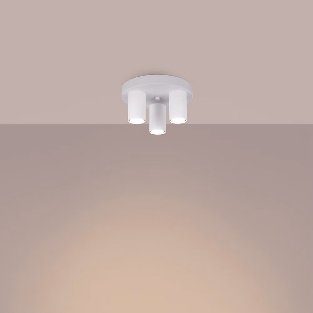 Sollux Lighting Modern White Ceiling Lamp with 3 Lights, W/D/H: 12 x 25 x 25 cm – 2