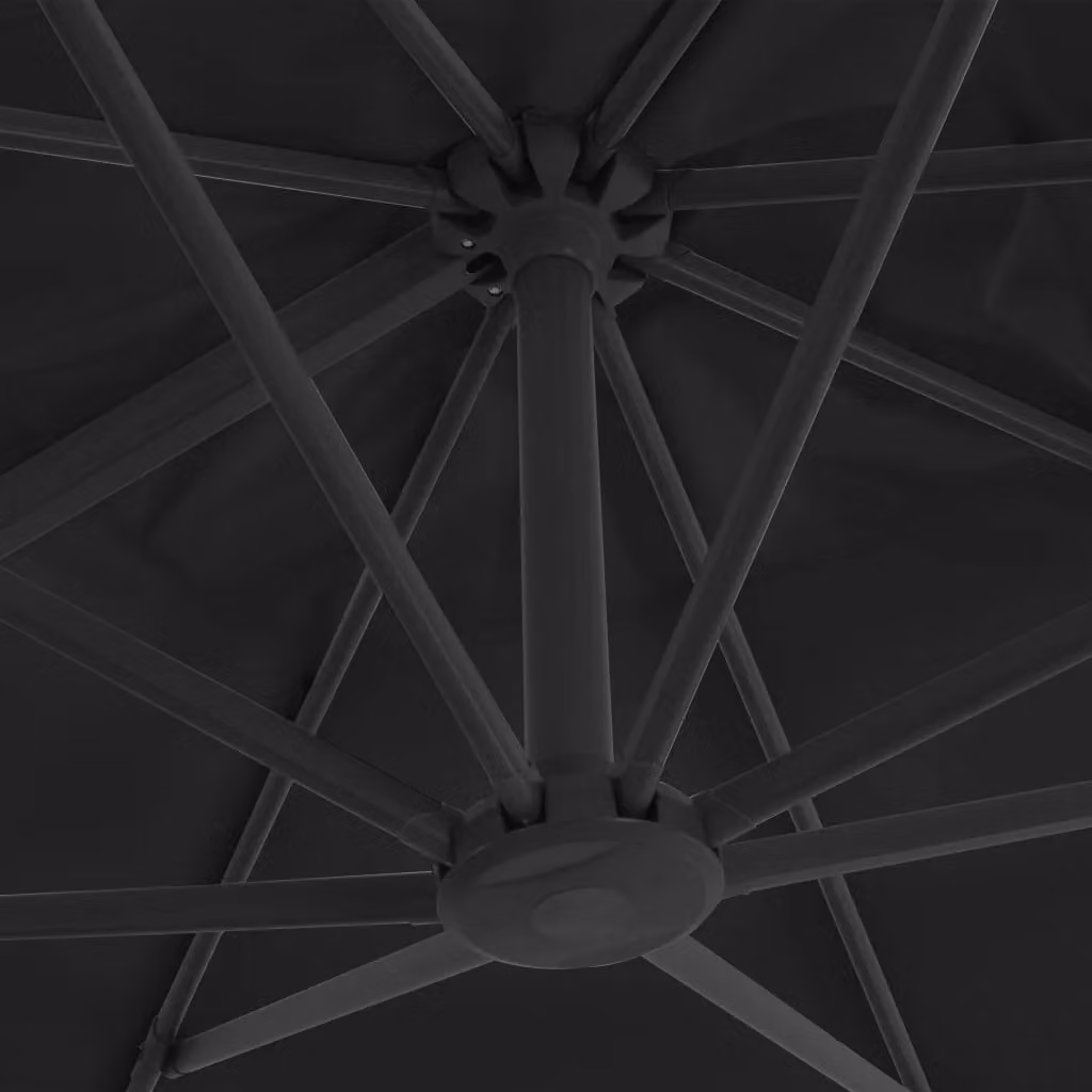 Berkfield Home Cantilever Umbrella with Aluminium Pole, Anthracite and Black, W/D: 300 x 300 cm – 3