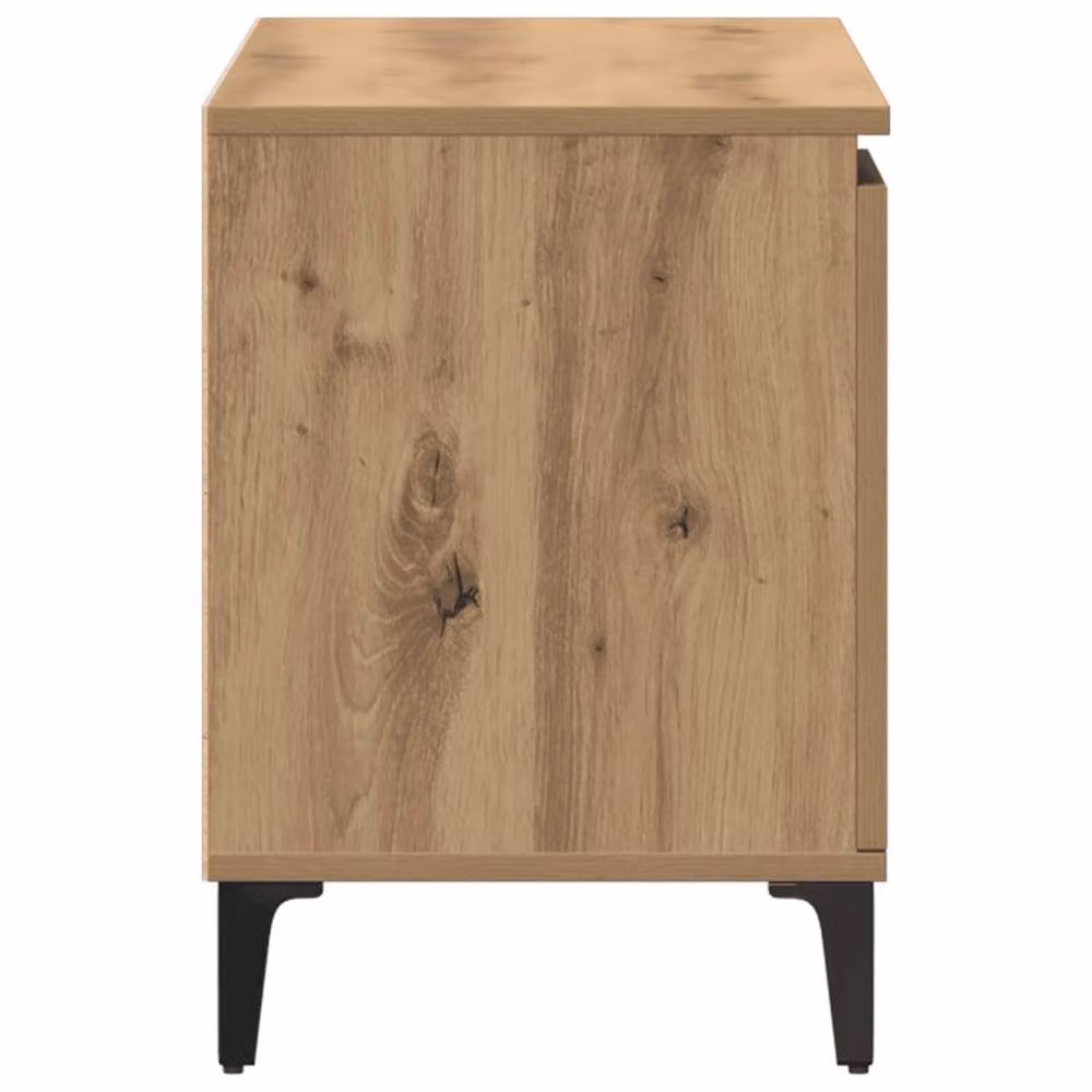 Berkfield Home Artisan Oak TV Cabinet in Brown, W/D/H: 102 x 35 x 50 cm – 3