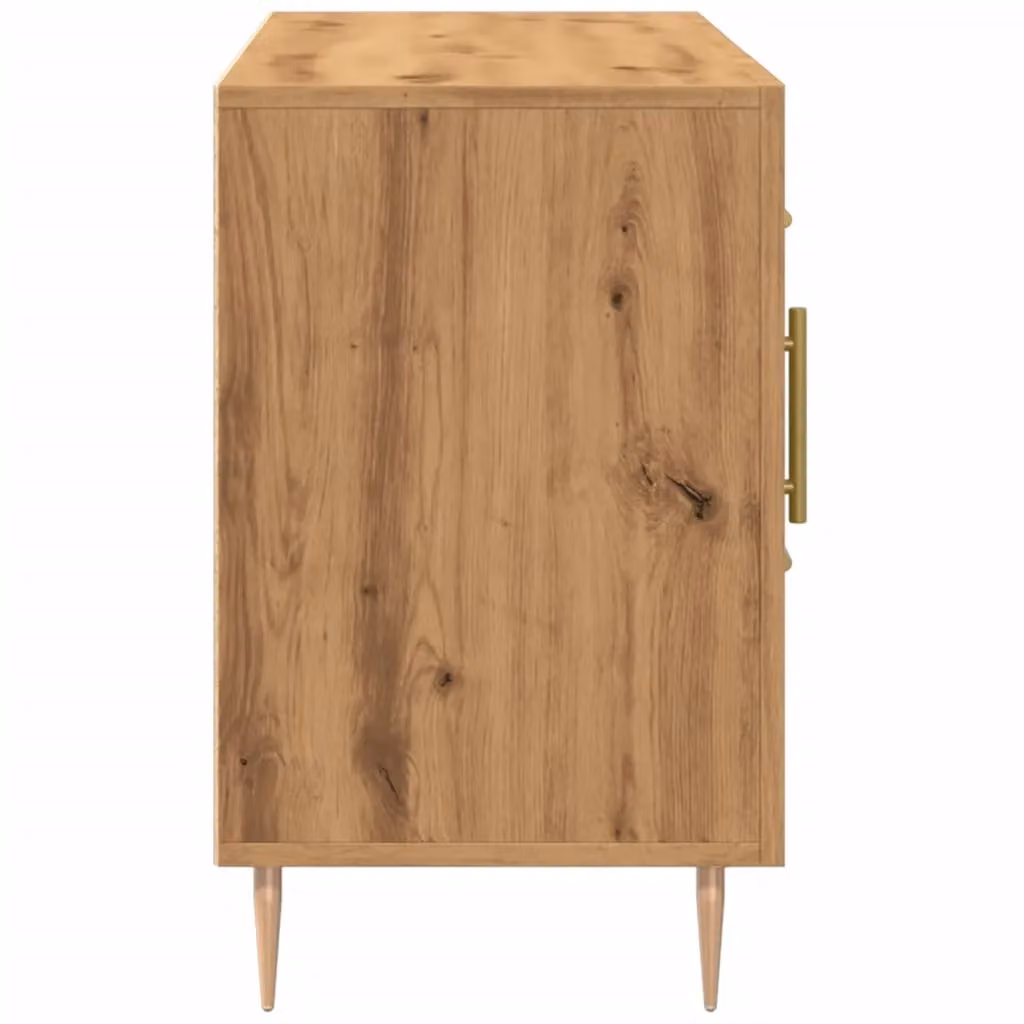 Berkfield Home Artisan Oak Sideboard in Brown, W/D/H: 100 x 36 x 60 cm – 3