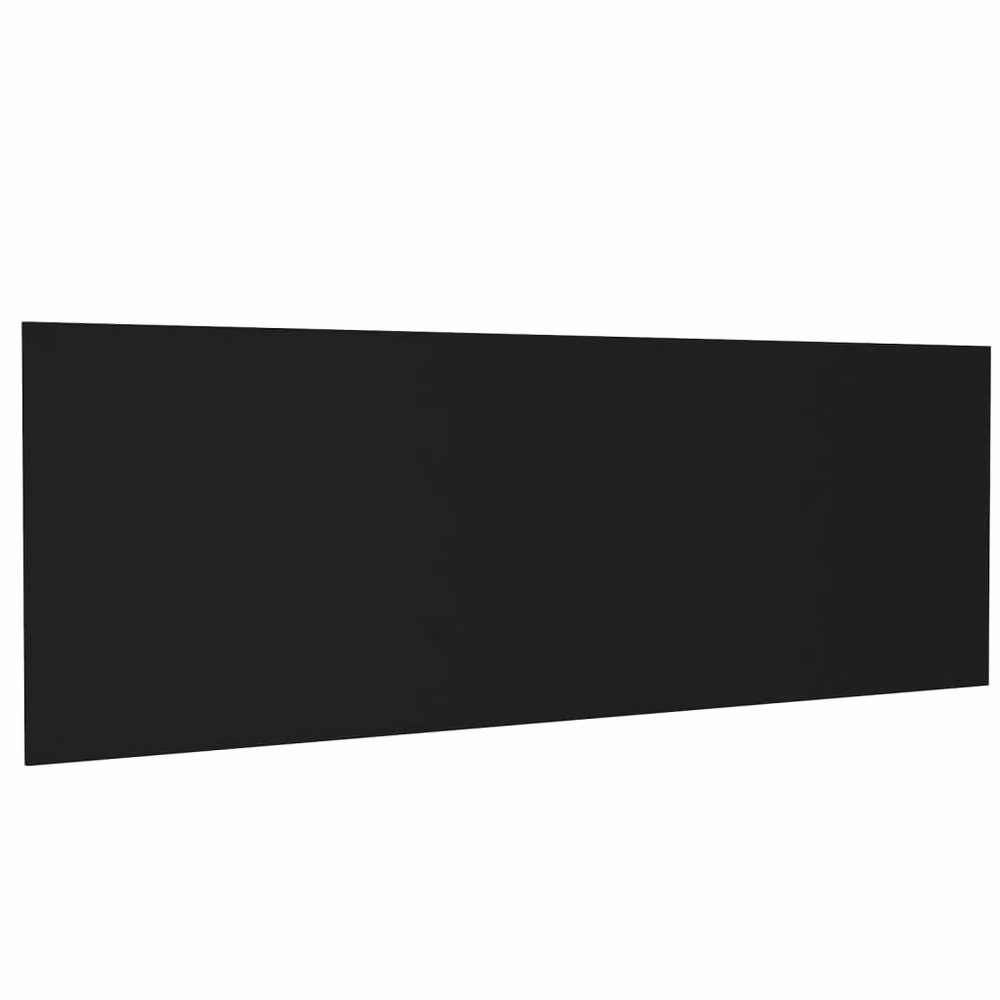 Berkfield Home Black Wall Mount Headboard in Engineered Wood W/D/H: 240 x 1.5 x 80 cm – 2