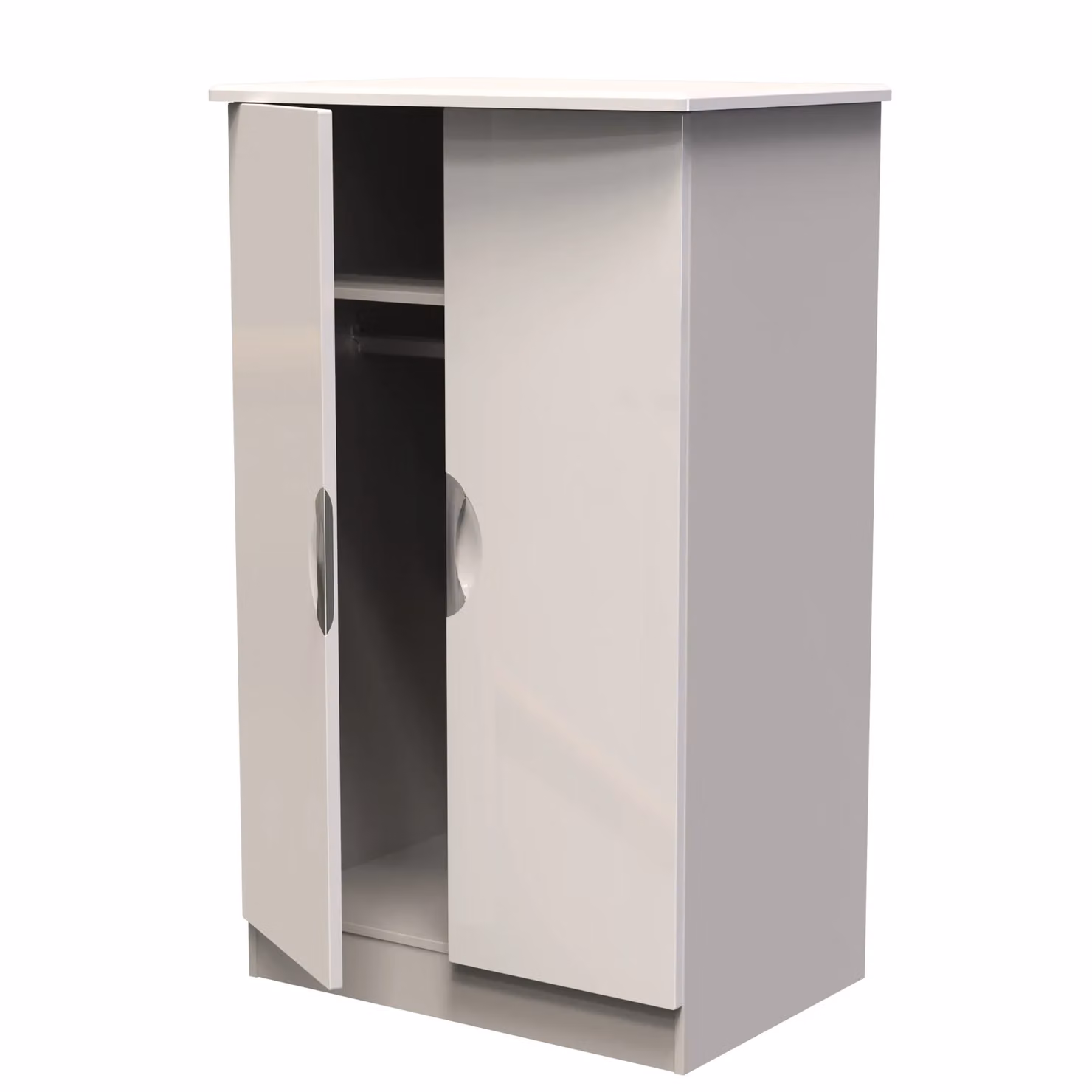 2 U Holborn Ready Assembled 2 Door Midi Wardrobe in Taupe – 2