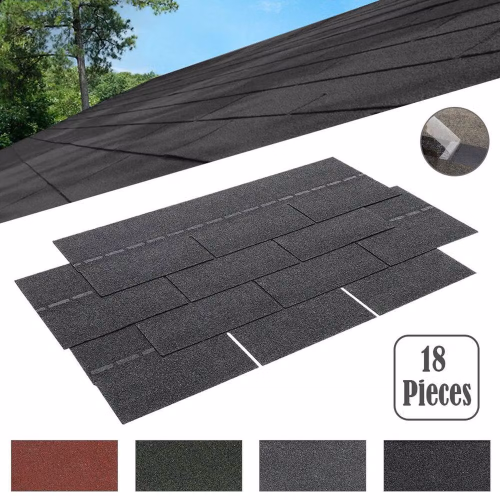 SPETLEK Black Asphalt Felt Roofing Shingles for Sheds, W: 520 mm, L: 10000 mm – 3