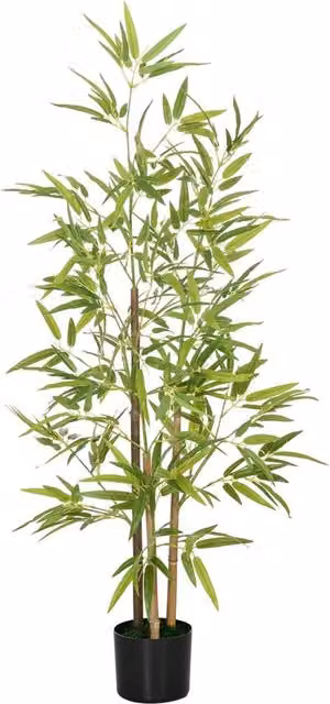 Nordara Artificial Bamboo Tree in Green with Pot, Height: 120 cm – 1
