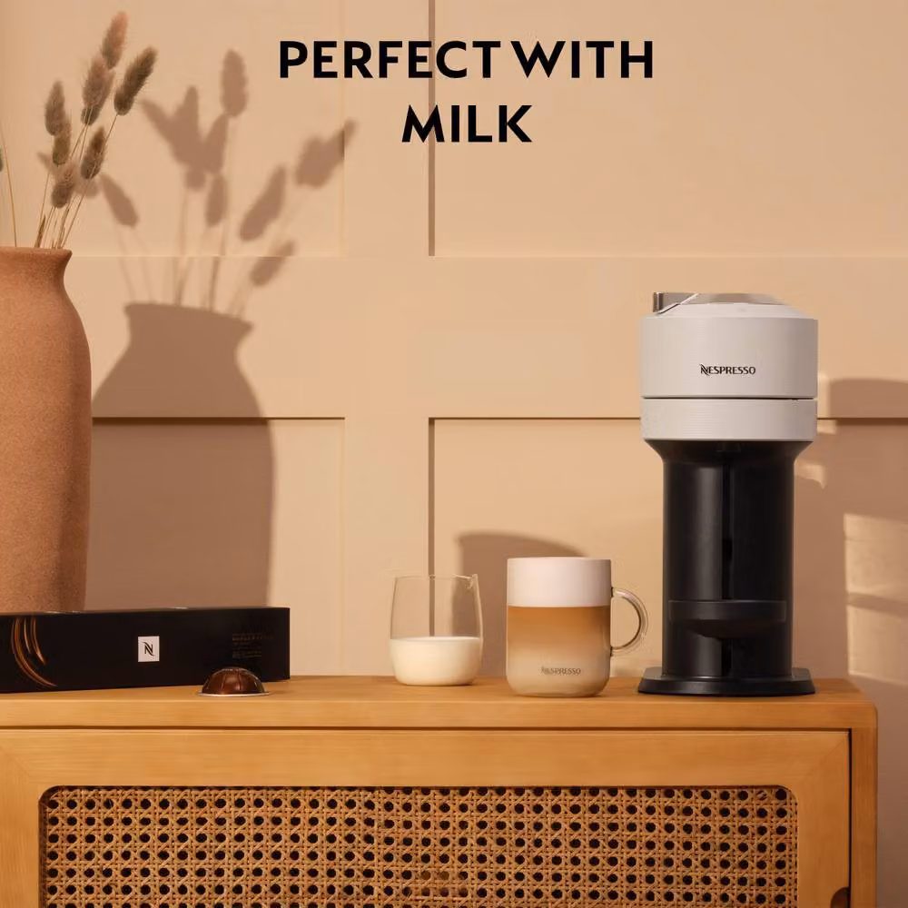 Nespresso Vertuo Next Coffee Machine with Aeroccino Milk Frother, White – 3