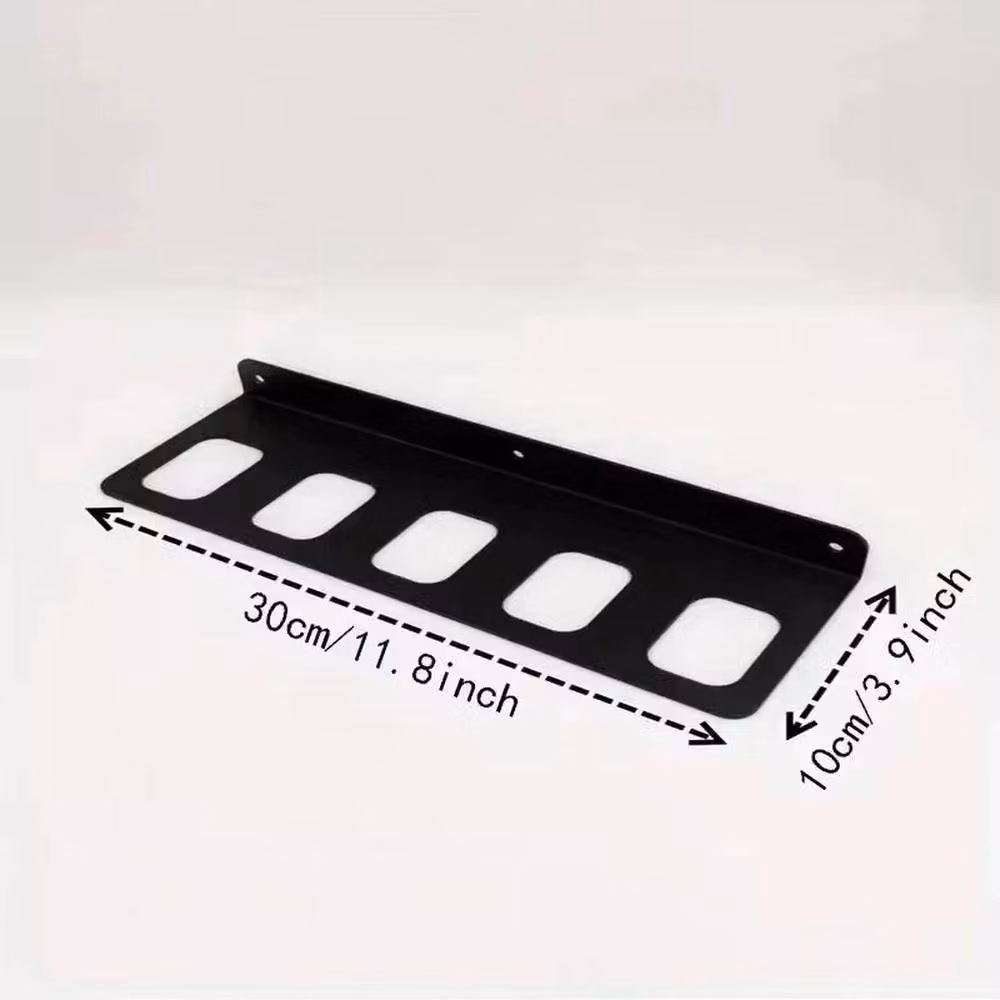 SPETLEK Black Metal Wall Mount Hammer Frame Storage Bracket W: 1000 cm, H: 52 cm – 2