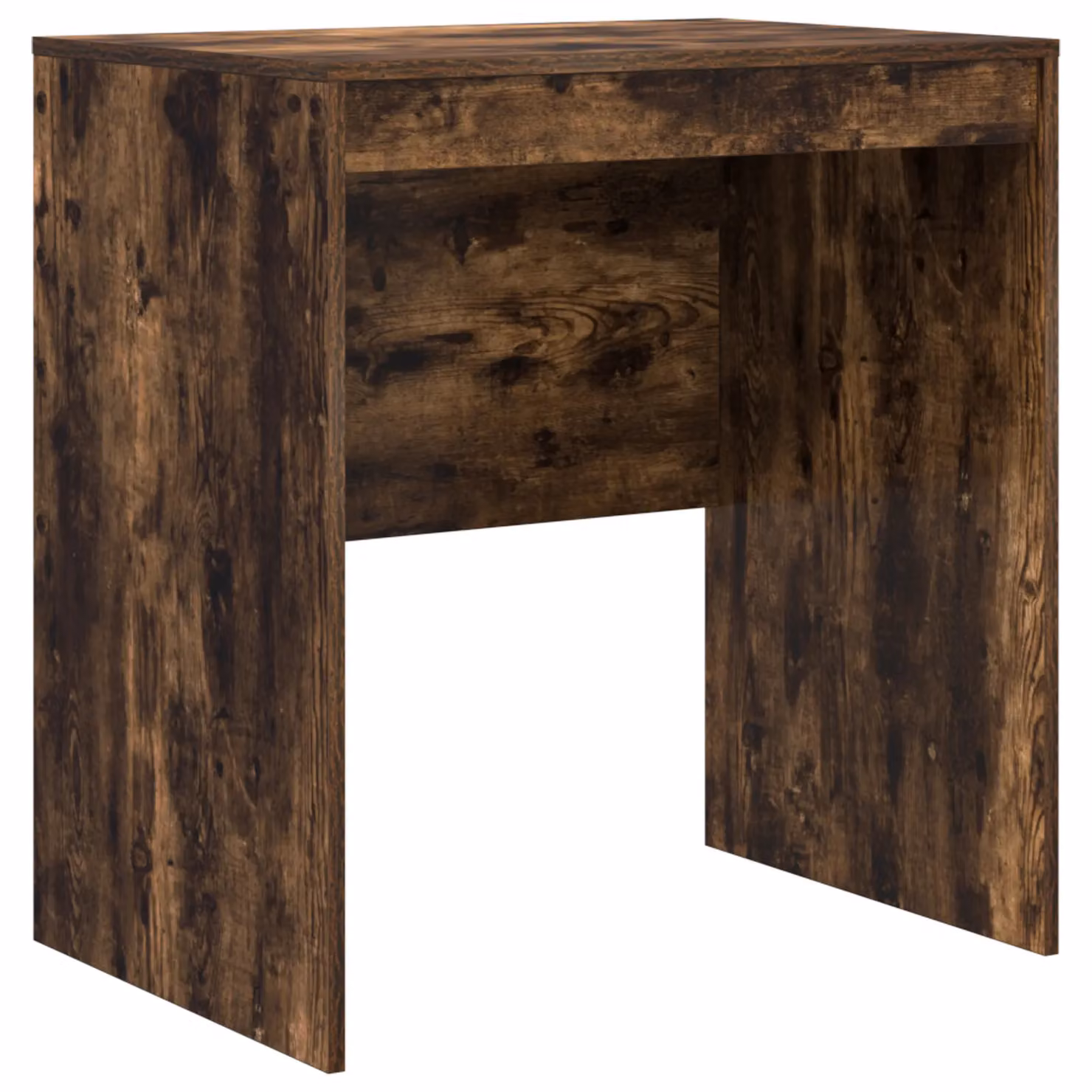 Berkfield Modern Writing Desk with Storage in Smoked Oak Brown Engineered Wood – 3