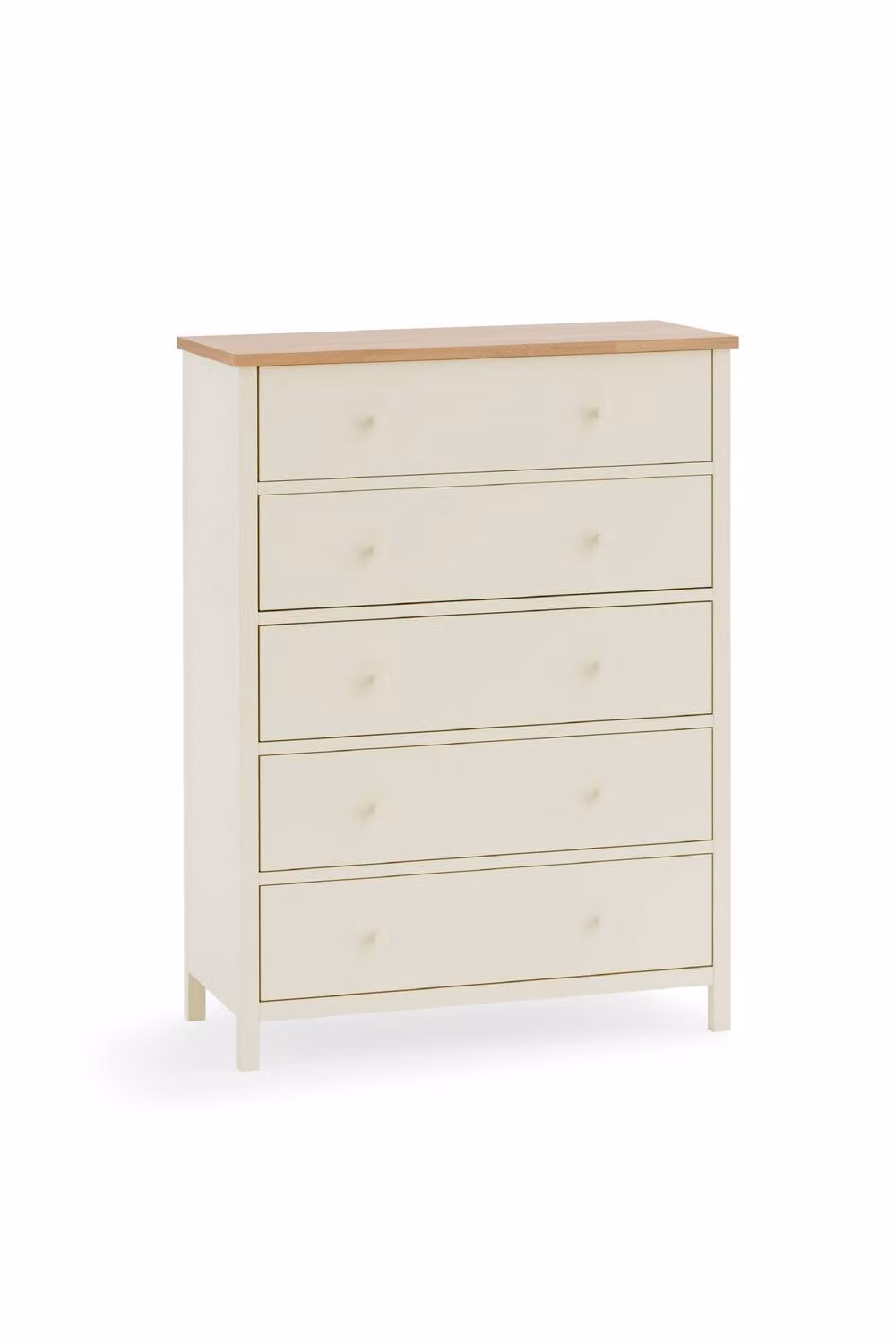 Julian Bowen Coxmoor 5 Drawer Wide Chest in Ivory – 2