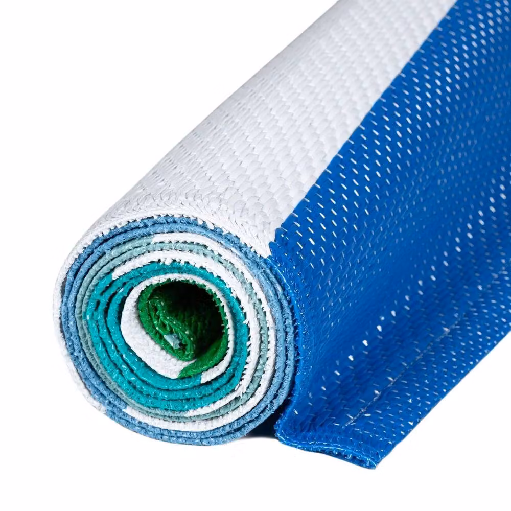 THE RUGS Reversible Weatherproof Striped Rainbow Outdoor Garden Patio Rug in Blue and Multicolour, W/D: 150 x 220 cm – 4
