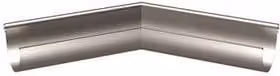 Lindab Majestic Half Round Steel Gutter External Angle 135 Degree, 125mm, Silver Galvanised