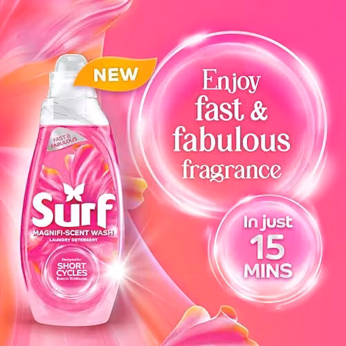 Surf Magnifi-Scent Floral Fusion Laundry Liquid Washing Detergent, 1.54 l – 2