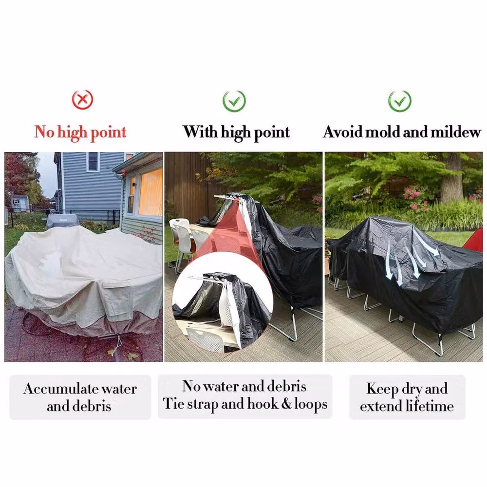 NESTLUNE 2 Seater Waterproof Bench Seat Cover in Black – 2