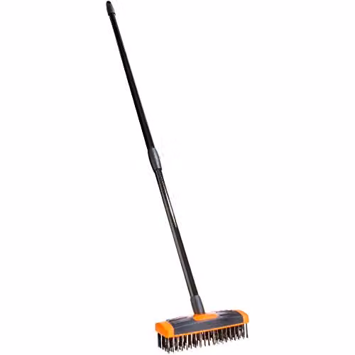 mysmartbuy 3-in-1 Telescopic Garden Brush and Weeding Tool in Orange and Multicolour – 4
