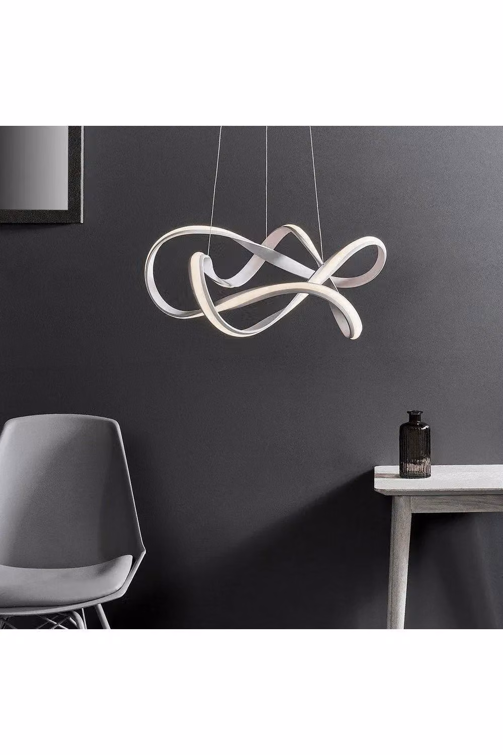 Netlighting Synergy LED Suspended Ceiling Pendant in White Silicone – 2
