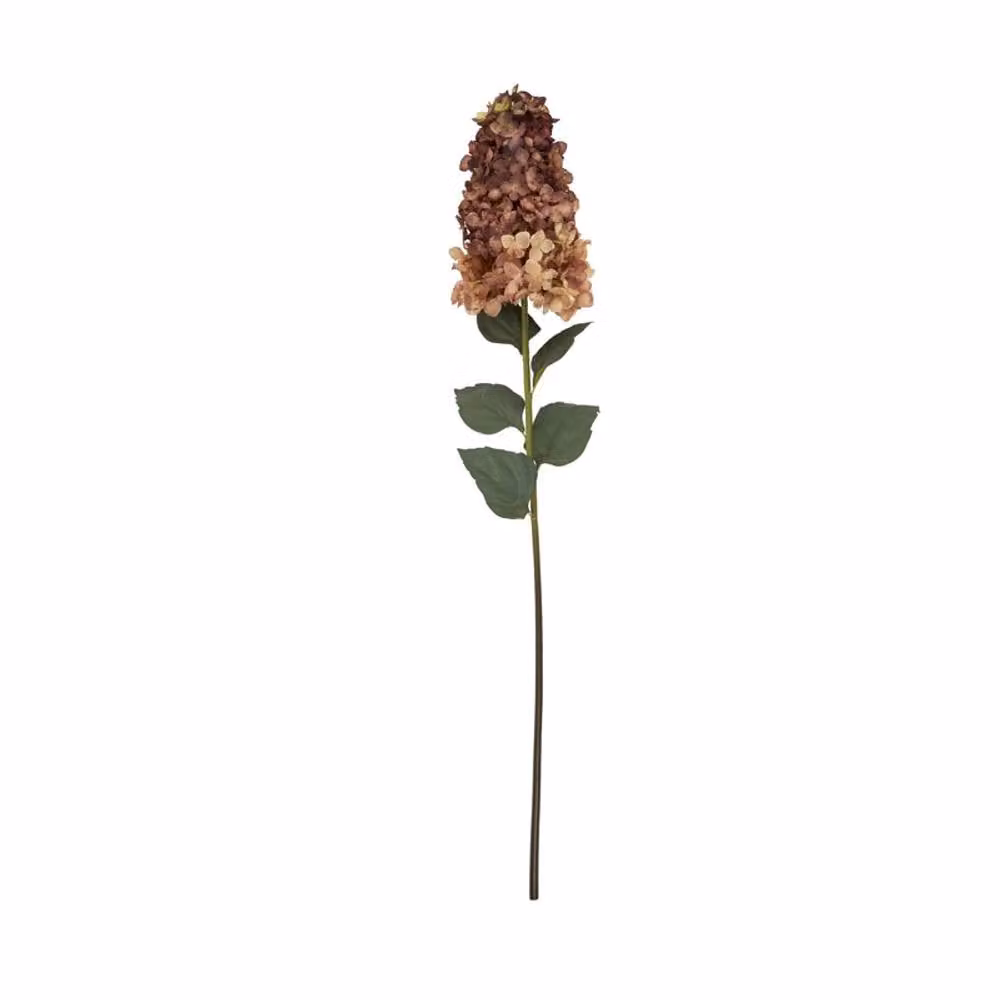 Lemon Pavilion Artificial Spear Hydrangea in Red Plastic, W15 x D15 x H88 cm – 3