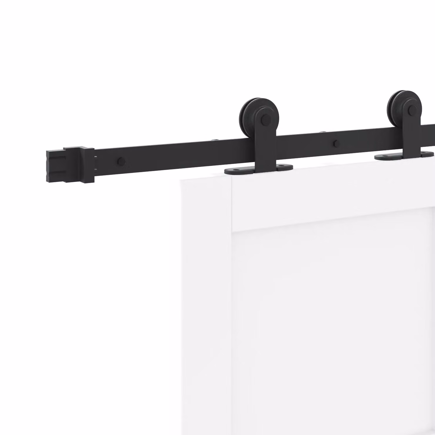 Berkfield Home Orkdal Modern Sliding Door with Hardware Set in White Lacquered Solid Wood Pine, H: 232 cm, W: 83 cm, D: 2 cm – 2