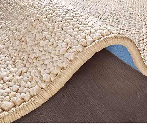 BT Carpet Wolly Rug, Beige Scandinavian Flat Weave Polypropylene Rug, W/D: 140 x 100 cm – 2
