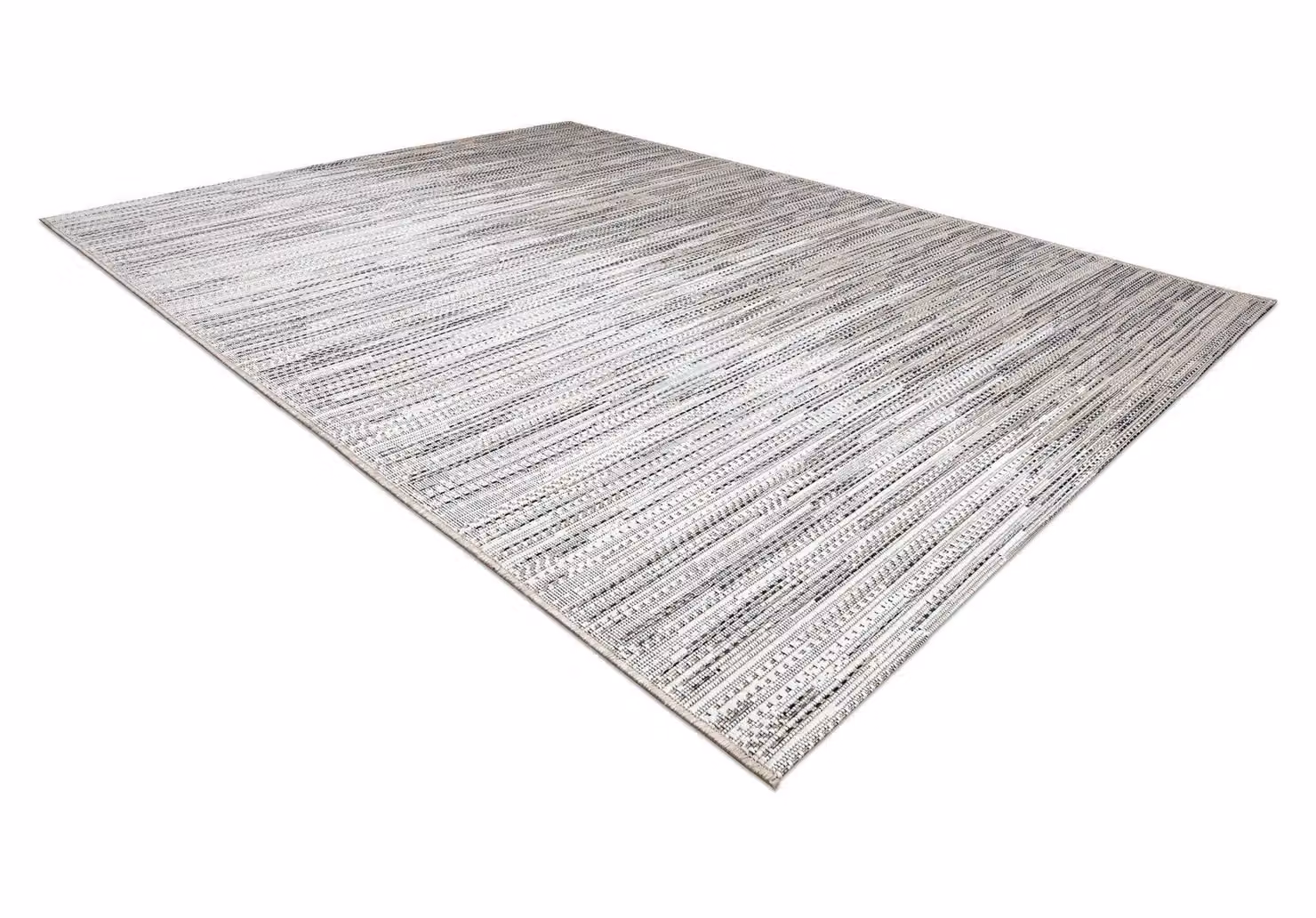 RugsX Beige Striped Modern Flat Weave Polypropylene Rug, W: 80 cm, L: 150 cm – 2