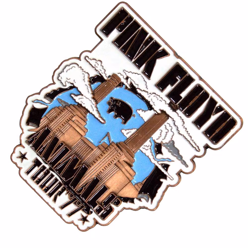 Pink Floyd Animals Tour 77 Multicolour Metal Fridge Magnet