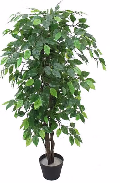 Leaf 120 cm Artificial Ficus Tree in Green