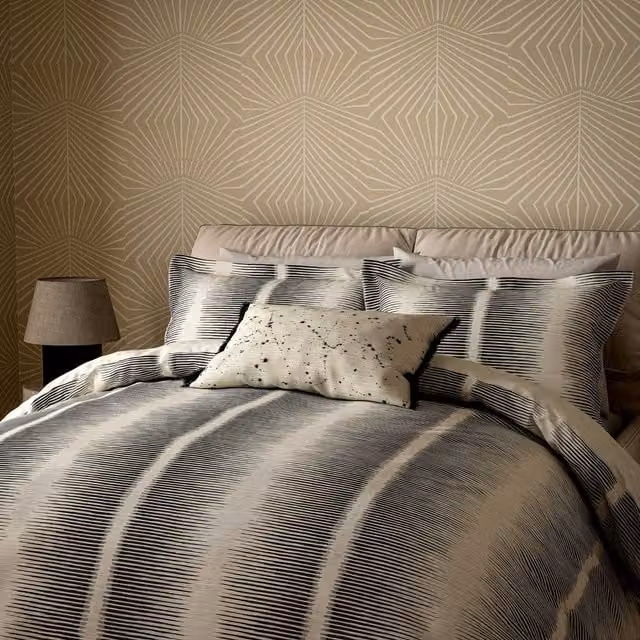 Harlequin Chaco Single Cotton Duvet Cover and Pillowcase Set, Grey