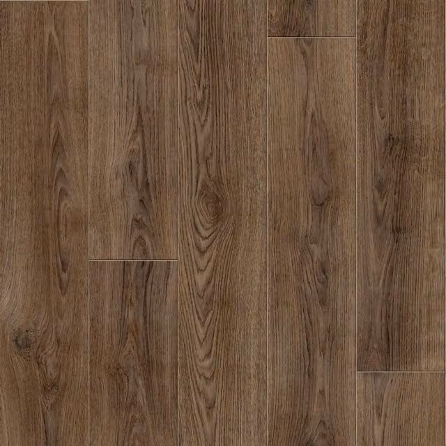 Sirius Brown Wood Effect Textile Backed Vinyl Flooring Sheet, W: 100 cm, L: 200 cm, Thickness: 0.26 cm – 1