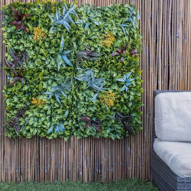 Scottish Everlastings Ltd Green Floral Living Wall Set with 4 Square Panels