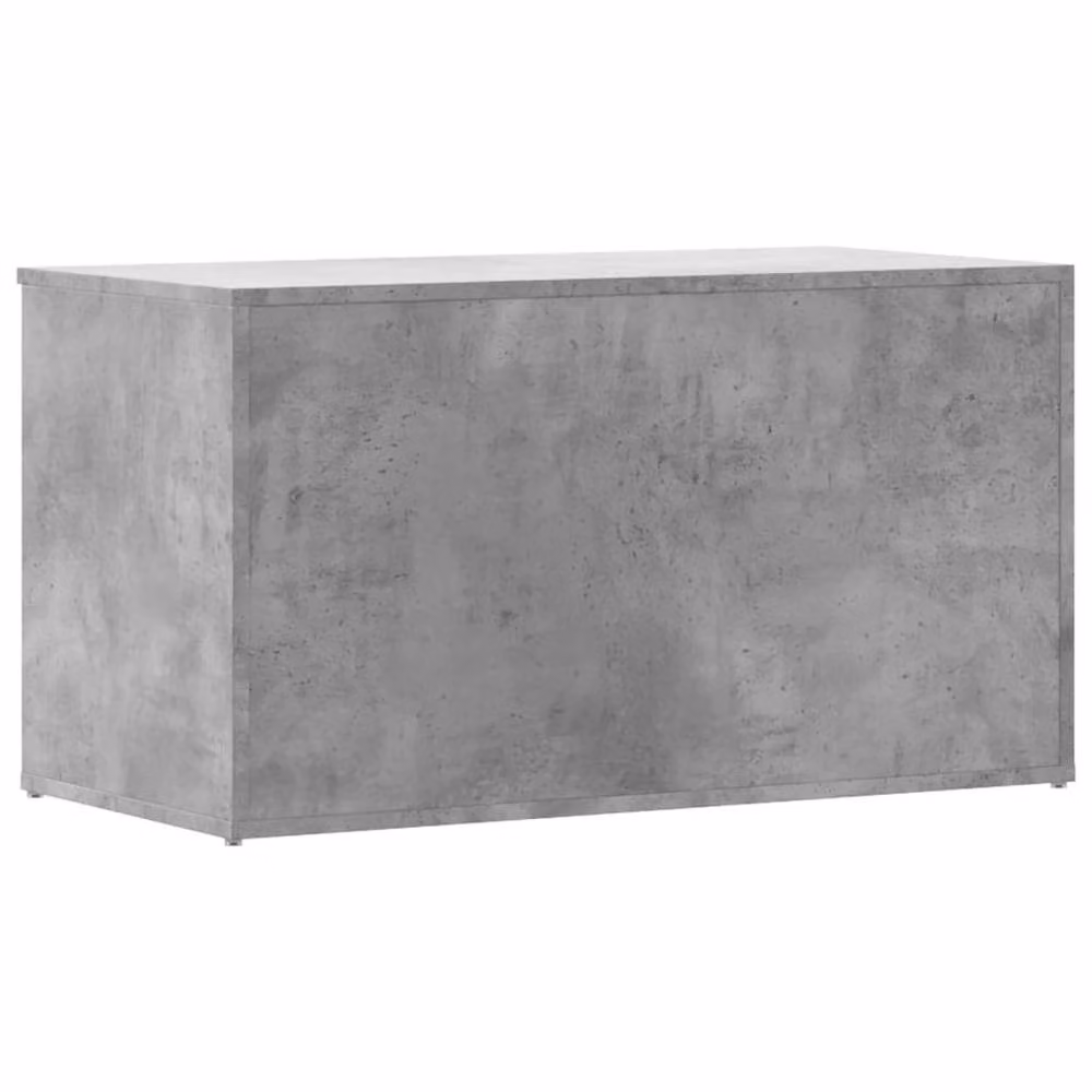 Berkfield Home Storage Chest in Concrete Grey, W/D/H: 84 x 42 x 46 cm – 2