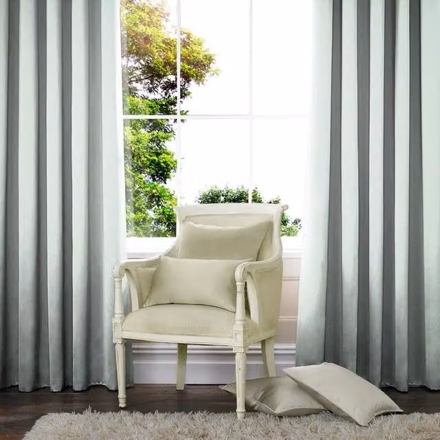 Terrys Made to Measure Grey Plain Blackout Fabric Panel Curtain