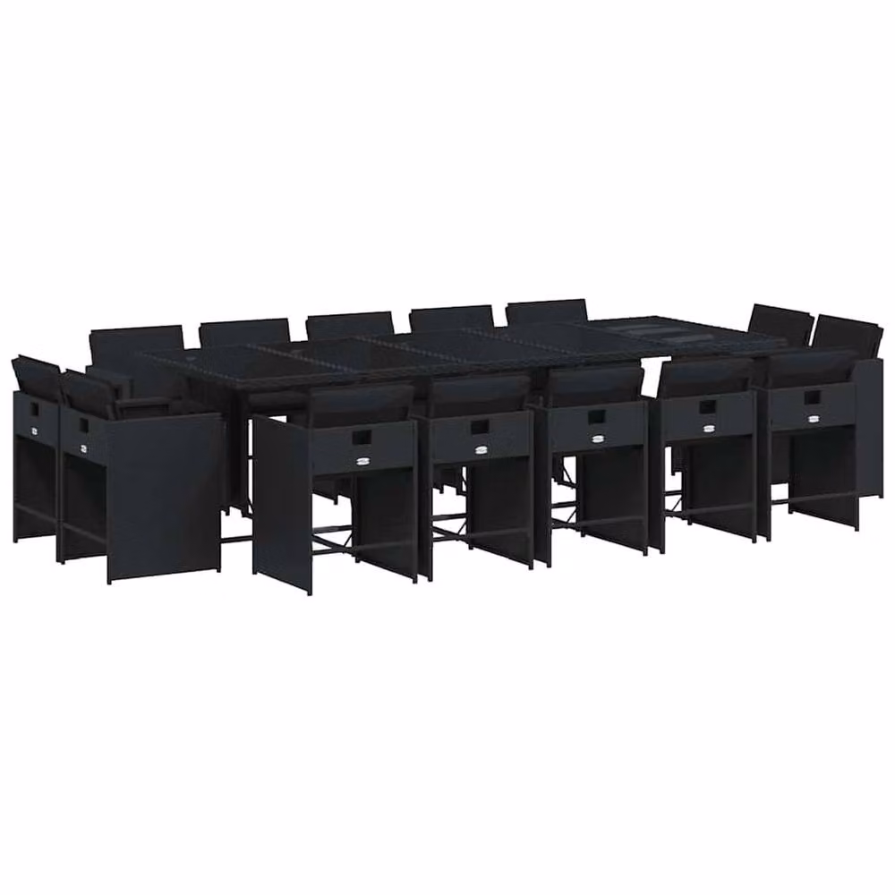 Berkfield Home Garden Dining Set in Black – 2