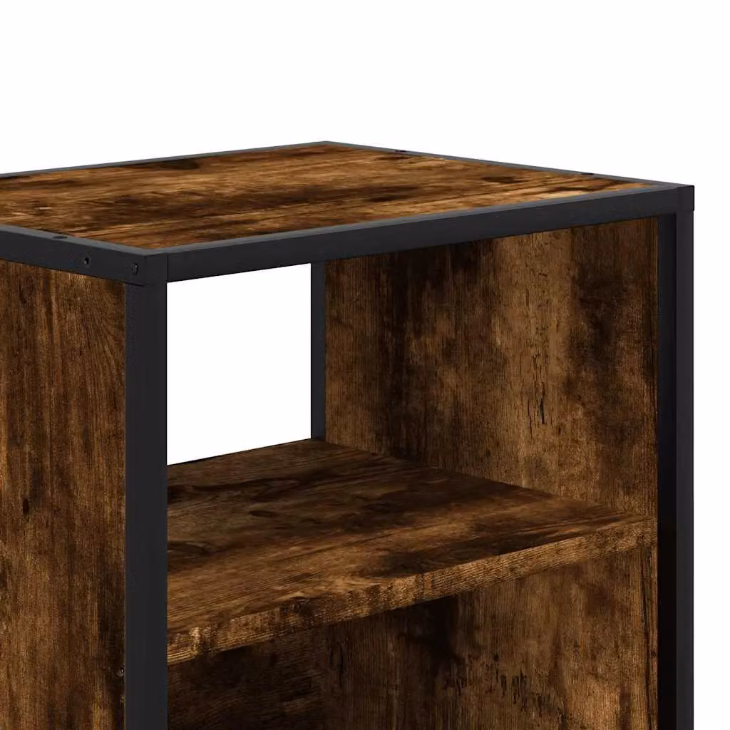 Berkfield Home Set of 2 Wall-mounted Bedside Cabinets in Smoked Oak Brown, W: 40 cm, D: 31 cm, H: 39.5 cm – 7