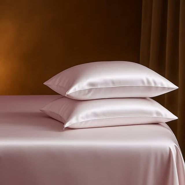 Sweet Dreams Pink Silk Pillowcase, Breathable and Cooling